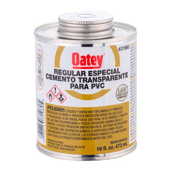 OATEI-marron.png ADHESIVO OATEY TRANSPARENTE RAPIDO 237 ML
