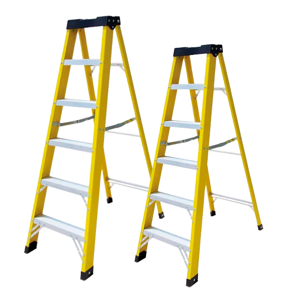 ESCALERA DE FIBRA TIJERA 2MTS Y 2.3 MTS