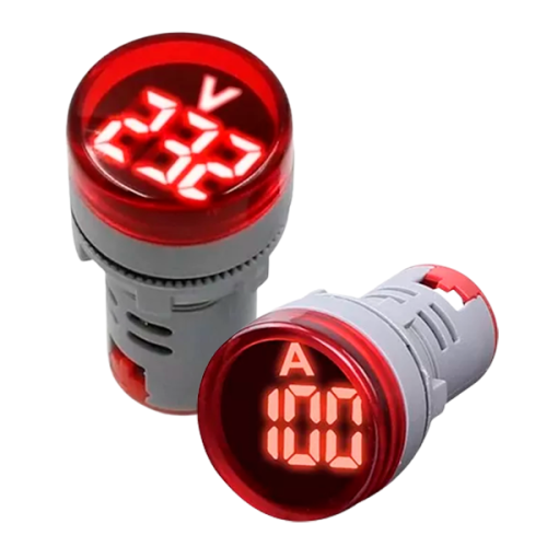 piloto-con-amperitro.png LUZ PILOTO CON AMPERIMETRO / LUZ PILOTO CON VOLTIMETRO