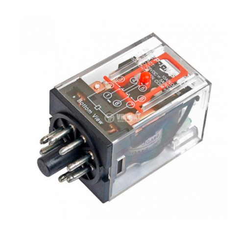 RELE CAPSULADO BOBINA 220V: 8PINES Y 11 PINES